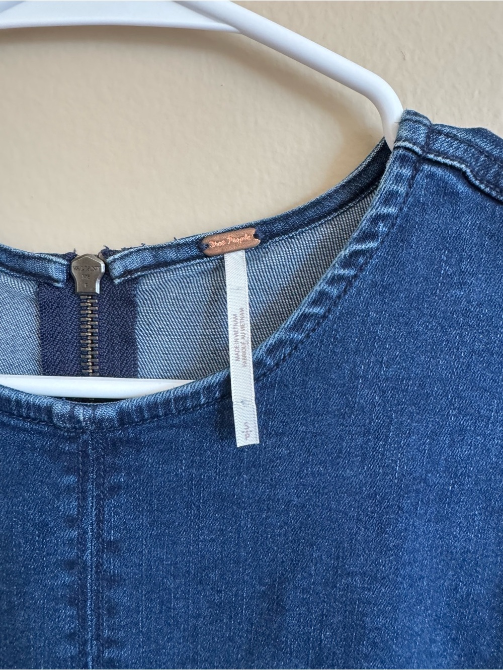 Free People Charlotte Romper Blue Denim Belted Short Sleeve Small - Picture 2 of 11